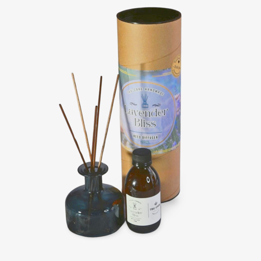 Tru-Care Handmade Lavender Bliss Reed Diffuser - 200ml