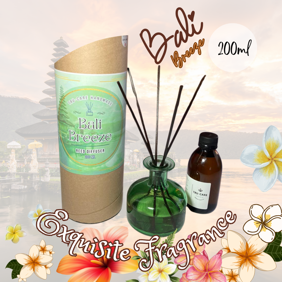 Tru-Care Handmade Bali Breeze Reed Diffuser - 200ml