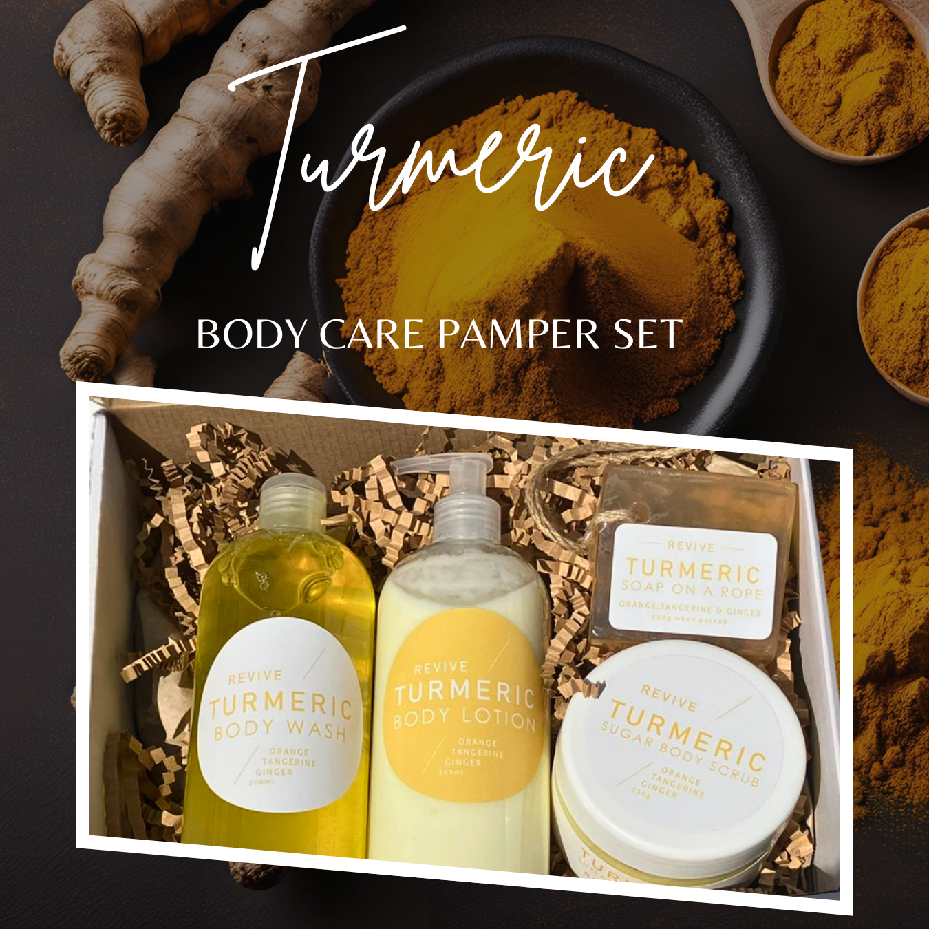 Tru-Care Handmade Turmeric Body Care Pamper Set