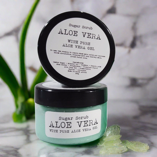 250g Aloe Vera Sugar Body Scrub with Pure Aloe Vera Gel