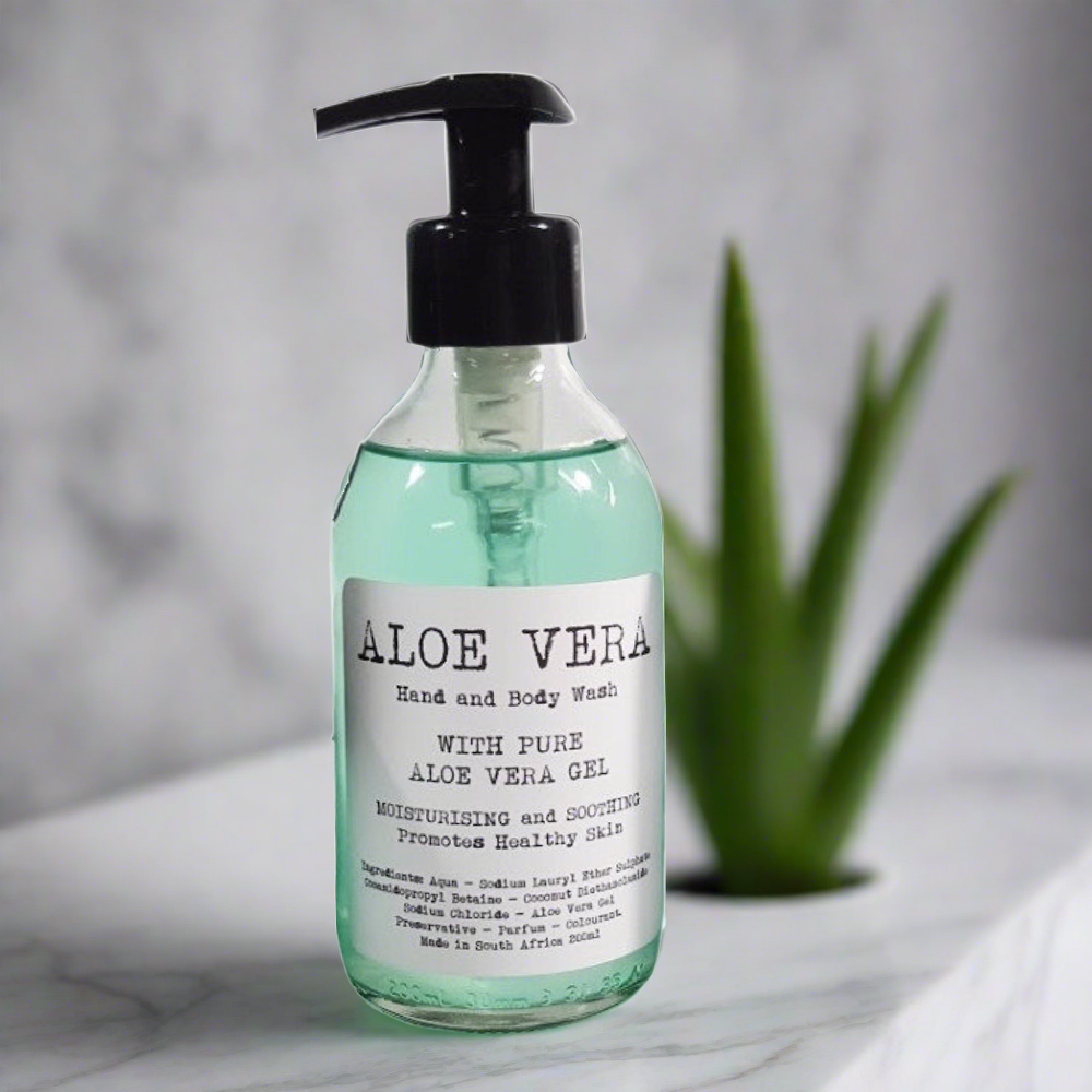 200ml Aloe Vera with Pure Aloe Vera Gel Hand & Body Wash 