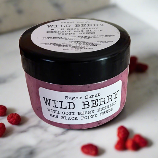 250g Wild Berry Sugar Body Scrub - Handmade