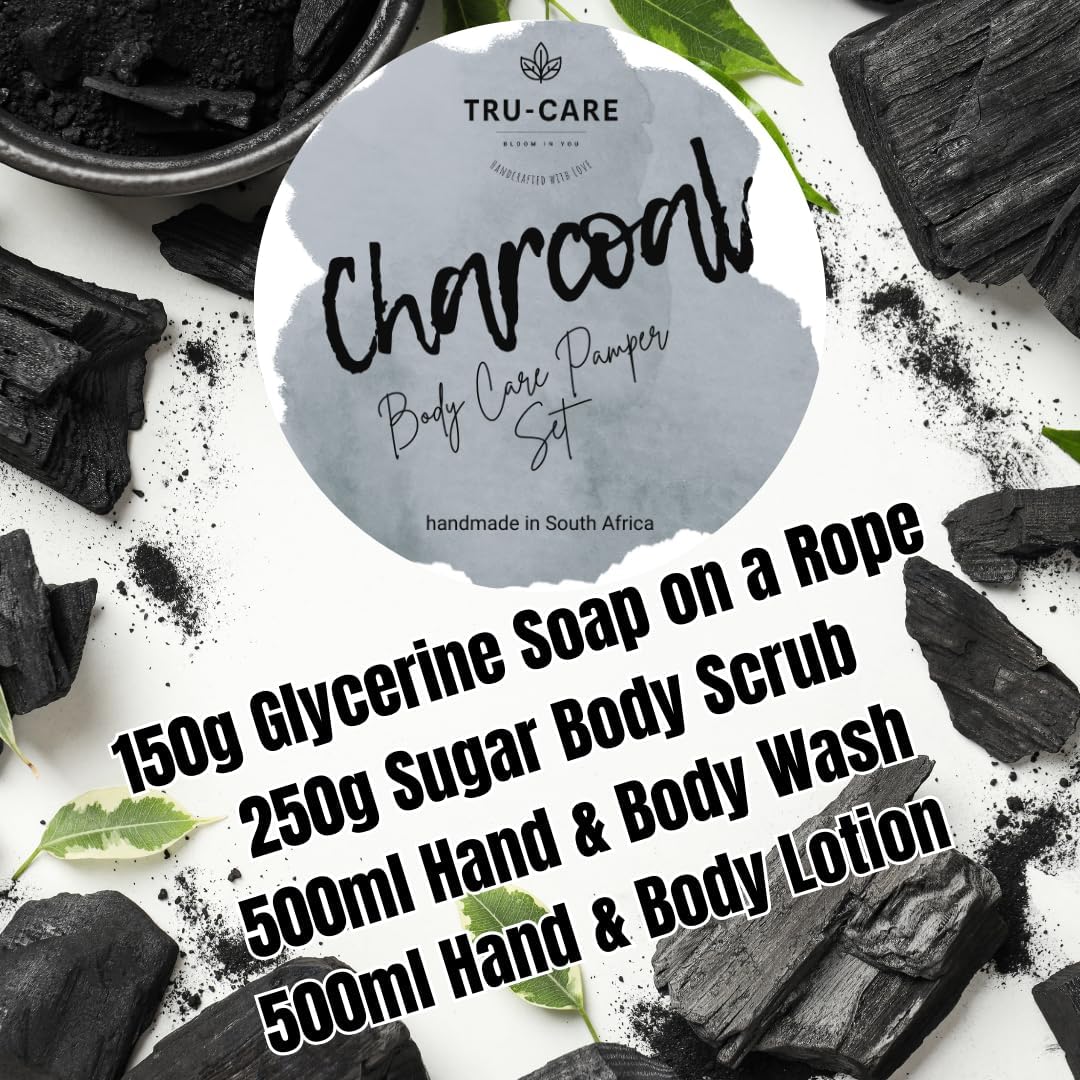 Tru-Care Handmade Charcoal Body Care Pamper Set