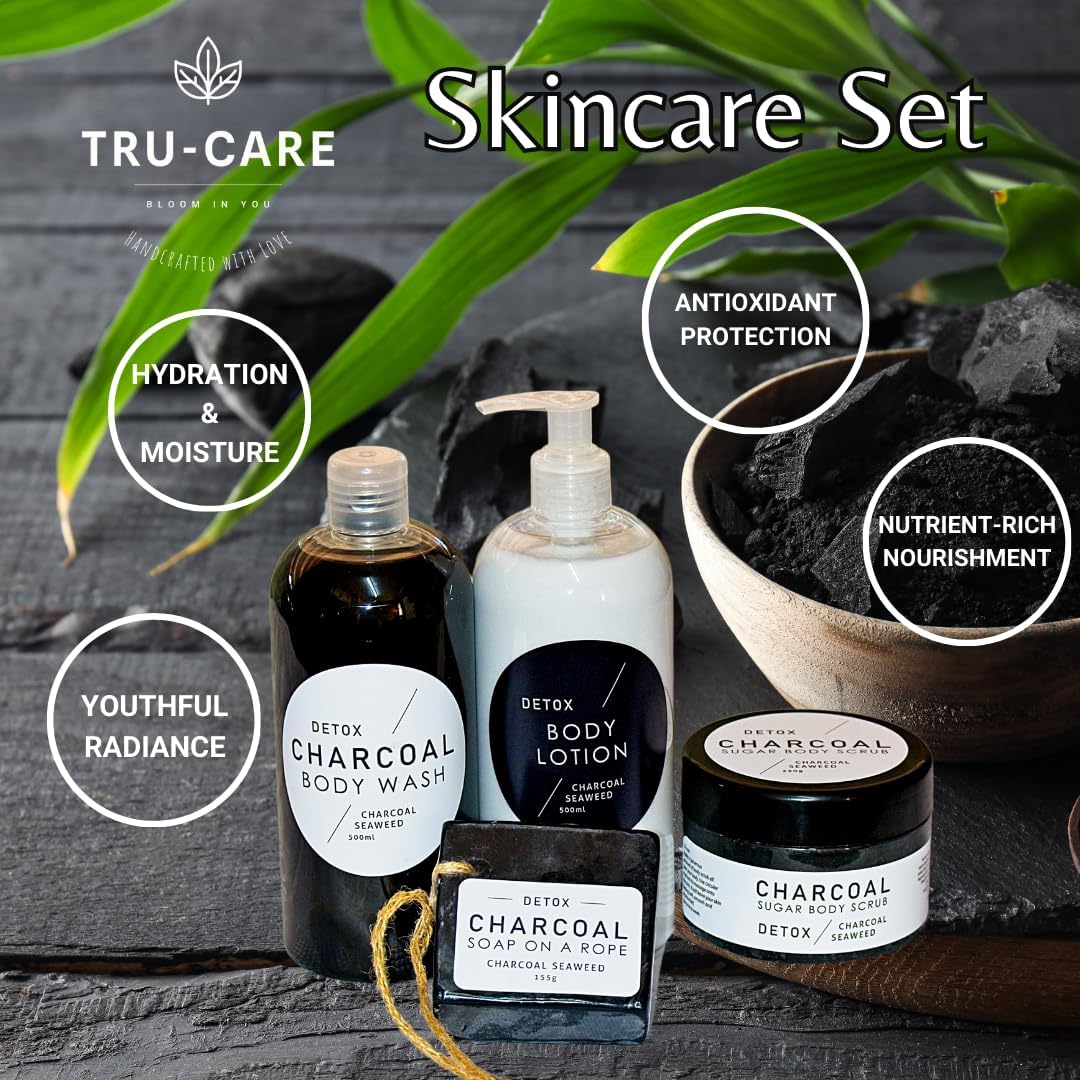 Tru-Care Handmade Charcoal Body Care Pamper Set