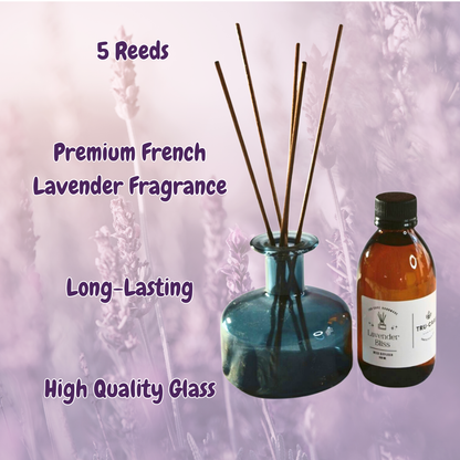 Tru-Care Handmade Lavender Bliss Reed Diffuser - 200ml