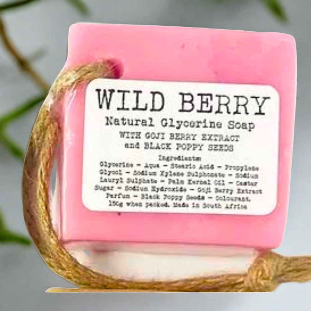 Wild Berry Glycerine Soap with Goji Berry Extract